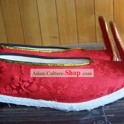 Traditional Chinese Bridegroom Wedding Shoes