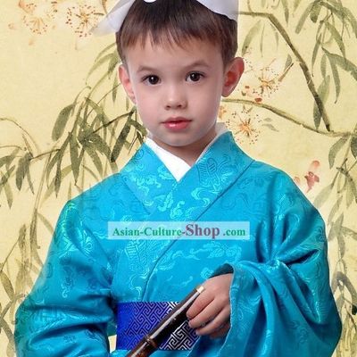 Ancient Chinese Student Costume Complete Set for Kids