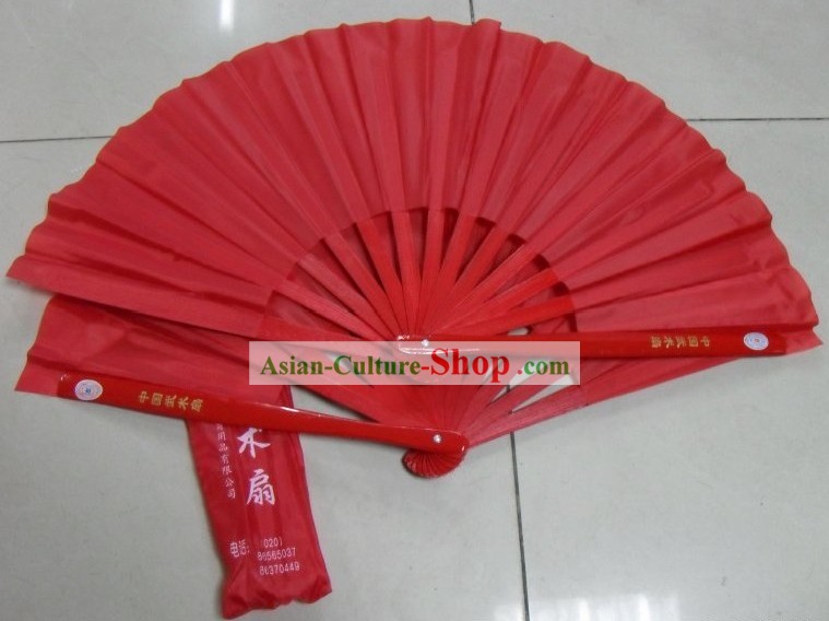 Traditional Chinese Red Mulan Fan