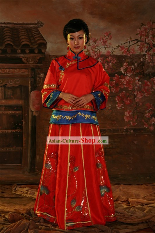 Chinese Classic Wedding Dress for Women