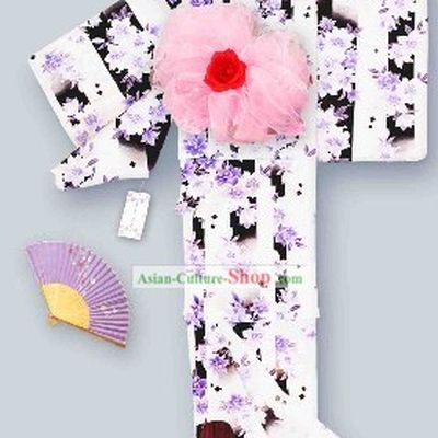 Japanese Kimono Female Clothing Complete Set