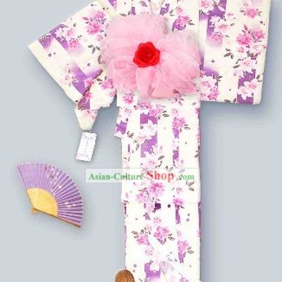 Japanese Classic Kimono Female Costumes Complete Set