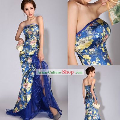 Chinese Mandarin Wedding Evening Dress for Women