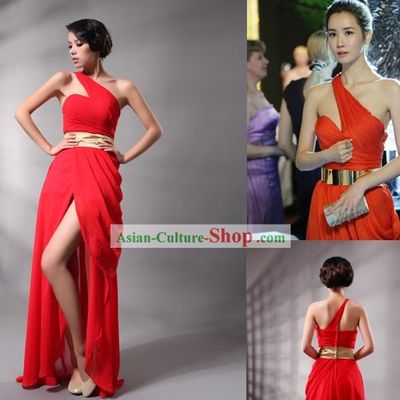 Stunning Chinese Red Bride Wedding Dress