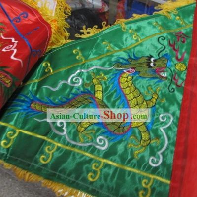 Traditional Chinese Dragon Green Signal Flag