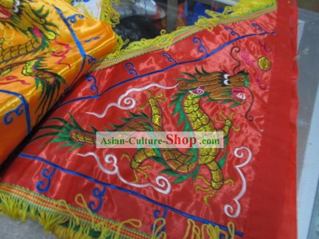 Traditional Chinese Dragon Red Signal Flag