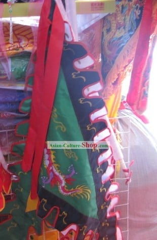 Chinese Classic Embroidered Dragon Flag