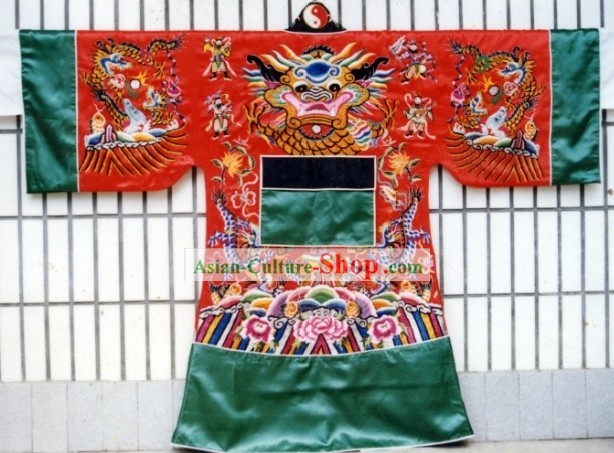Chinese Classical Taoist Embroidered Dragon Robe