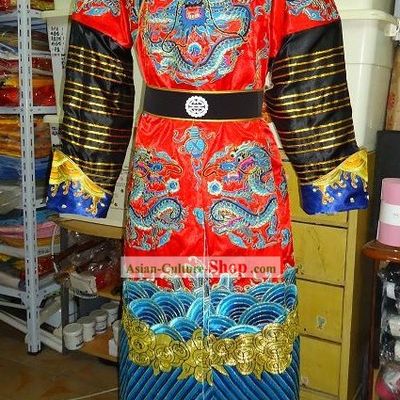 Ancient Chinese Palace Emperor Embroidered Dragon Costumes