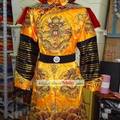 Qing Dynasty Kang Xi Emperor Costumes Complete Set