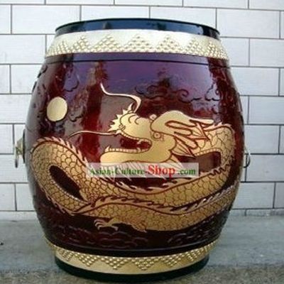 Chinese Classical Hand Made Dragon Drum
