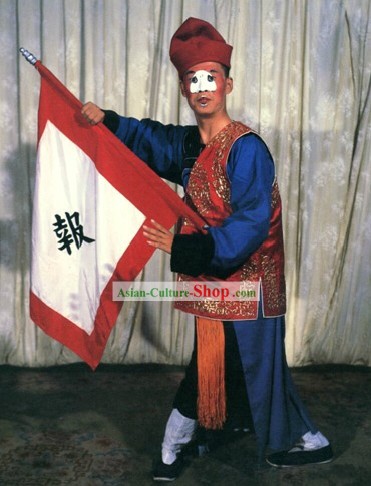 Peking Opera Chou Character Men Costume Complete Set
