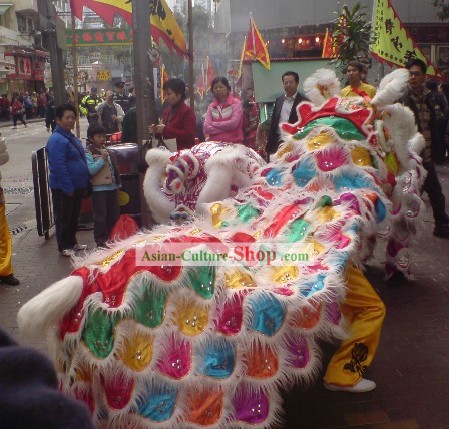 Ancient Style FUT SAN Lion Dance Costume Complete Set