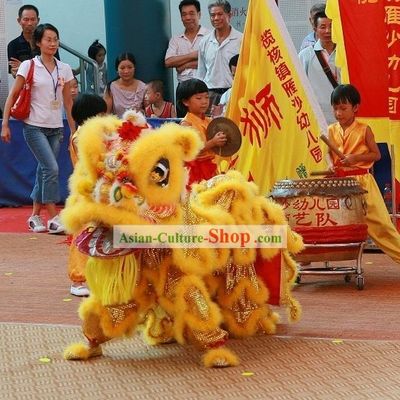 Traditional FUT SAN Lion Dance Costume Complete Set for Kids