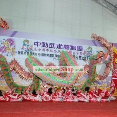 Fluorescent Luminous Dragon Dancing Mask and Body Complete Set