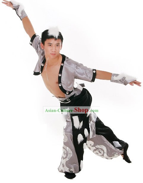 Chinese Stage Performance Wolf Dance Costumes for Men