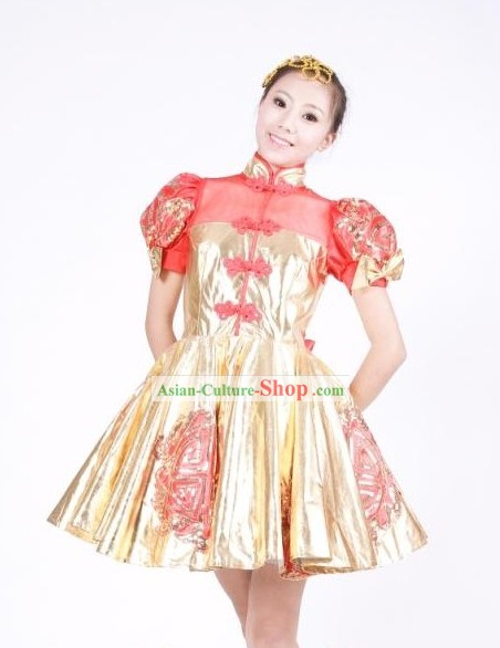 Chinese Stage Performance Folk Dance Costumes for Women