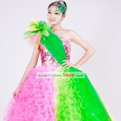 Chinese Stage Opening Dance Costumes for Women