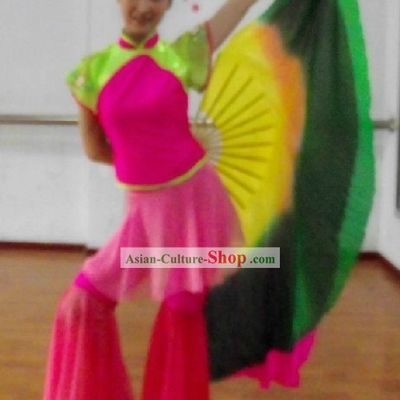 Color Transition Large Dance Fan Prop