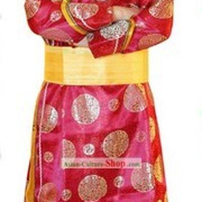 Mongolian Lucky Red Clothing and Hat for Men