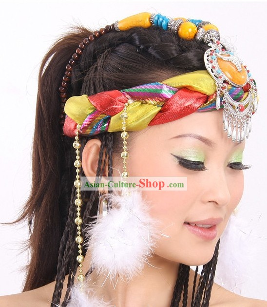 Chinese Tibetan Dance Headpiece
