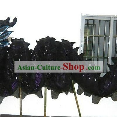 Black Peking Dragon Head and Dance Body Tail Complete Set