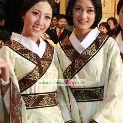 Ancient Chinese Palace Maid and Wig Complete Set