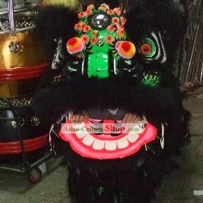 Super Cool Classic Black Lion Dance Costume Complete Set