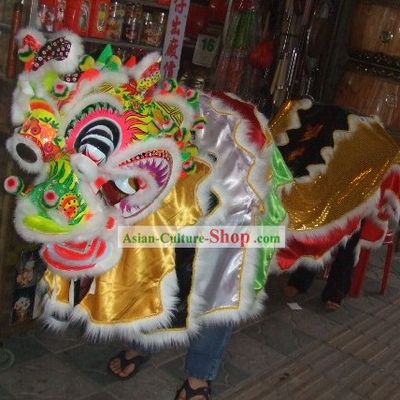 Old Style Chinese Festival Celebration Kylin Dance Costumes Complete Set