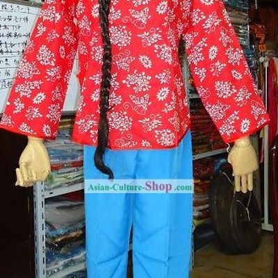 Chinese Drama The Red Lantern Li Tiemei Costumes and Wig