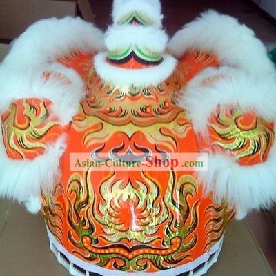 Supreme White Wool FUT SAN Laser Lion Dance Costume Complete Set