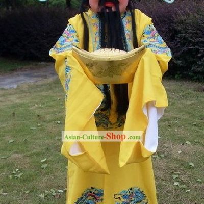 Chinese New Year Performance Cai Shen Costumes and Mask