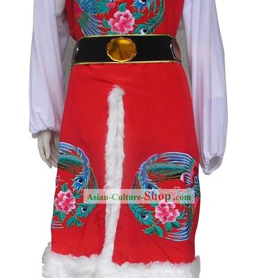 Traditional Chinese Baoyu Embroidered Red Jacket