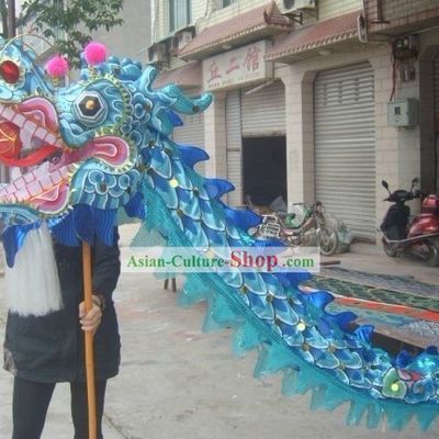 Blue Beijing Olympic Games Dragon Dance Costume Complete Set