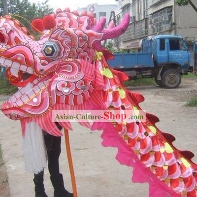 Pink Beijing Olympic Games Dragon Dance Costume Complete Set