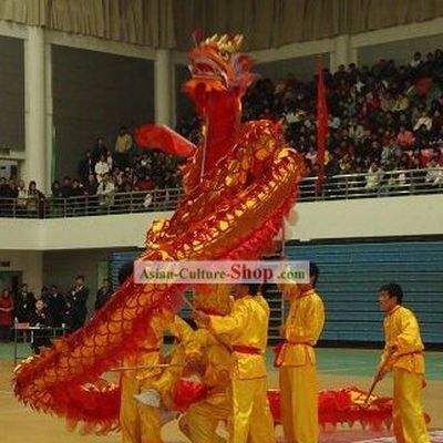 Shinning Red Dragon Dance Costume Complete Set