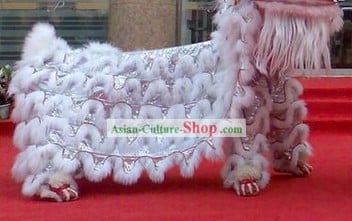 Supreme White Long Wool Lion Tail Pants Claws Set