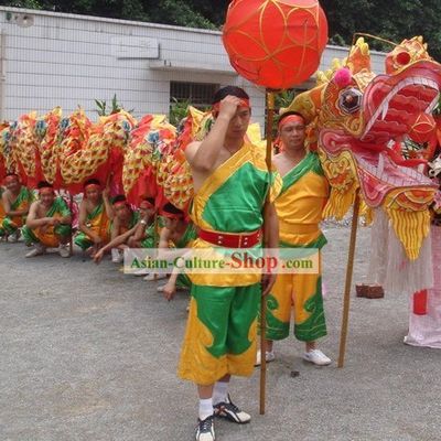 Chinese National Dragon Dancing Costumes Complete Set