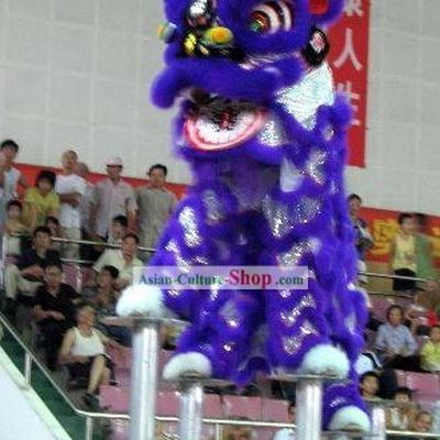 Competition and Celebration Long Wool Lion Dancing Costumes Complete Set
