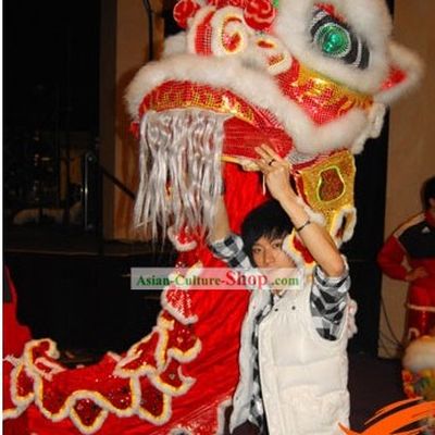 Opening Ceremony and Lunar New Year Parade Red Lion Dance Costumes Complete Set for Kids