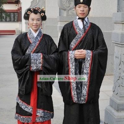 Traditional Chinese Ceremony Hanfu Suit for Men and Women