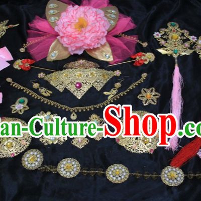 Ancient Chinese Princess Hair Accessories and Earrings Set
