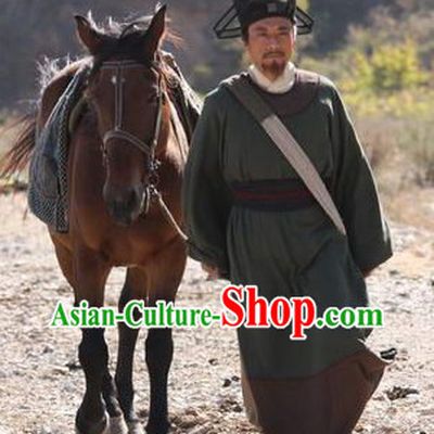 Ancient Chinese Song Dynasty Government Official Costume and Hat for Men