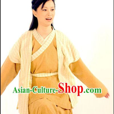 Ancient Chinese Civilian Han Fu Clothing Complete Set for Women