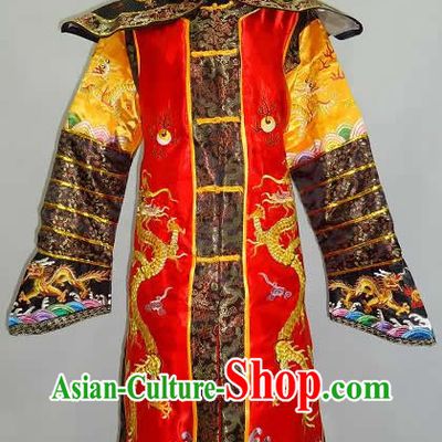 Chinese Classic Qing Dynasty Empress Costume and Crown Complete Set