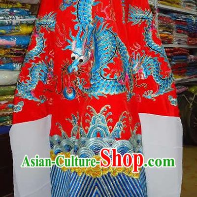Beijing Opera Embroidered Dragon Costumes Complete Set for Men