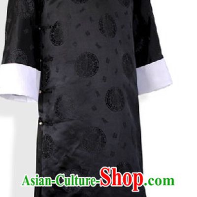 Traditional Chinese Minguo Long Robe for Men