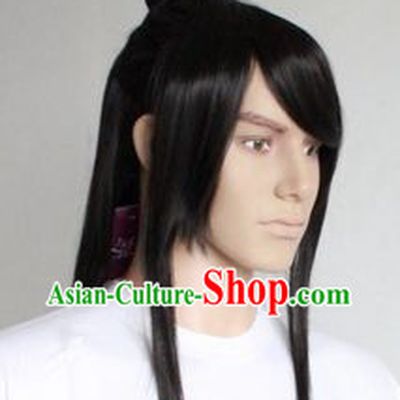 Ancient Chinese Handmade Long Wig for Men