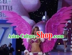 Handmade Pure Purple Feather Angel Wings Dance Performance Prop