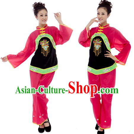 Traditional Chinese Folk Yangge Dance Costume for Women